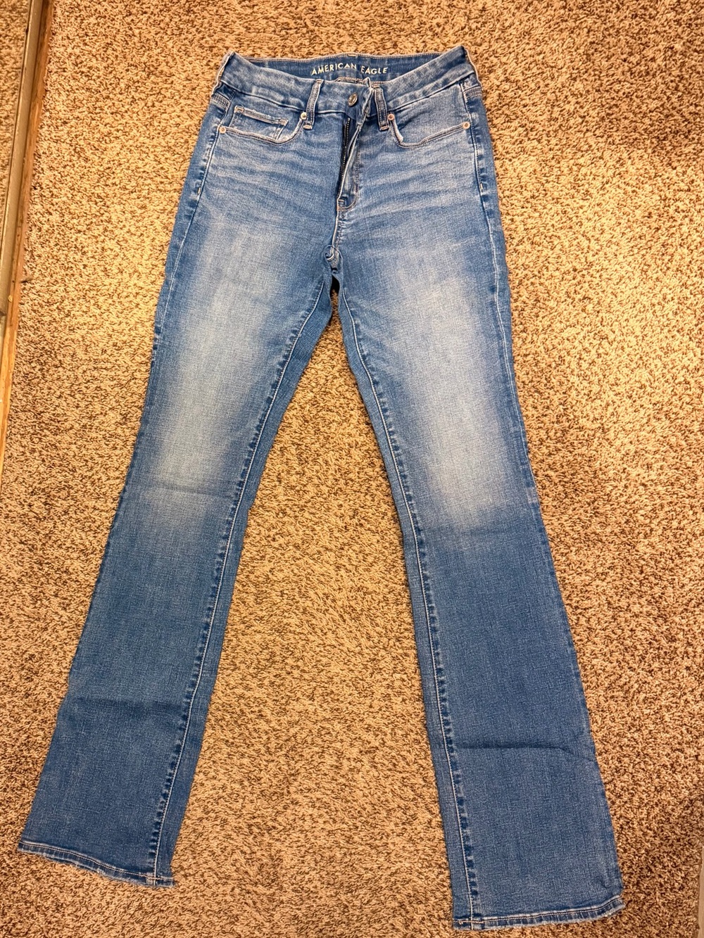 American Eagle Outfitters Women’s Light Blue Flare Jeans